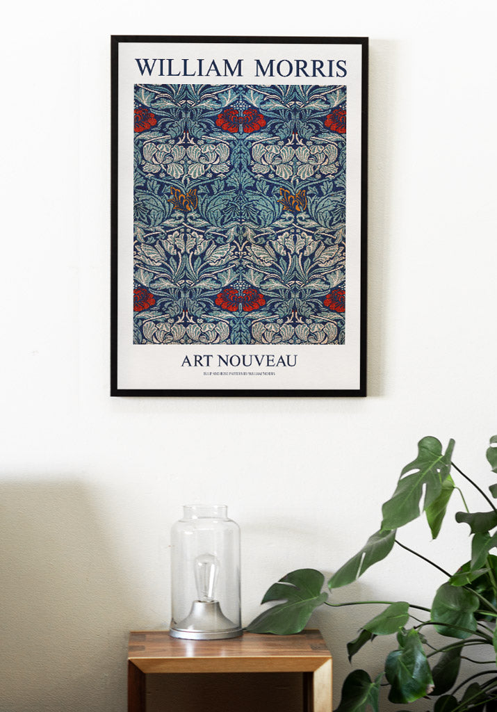 William Morris - Tulip and Rose Poster