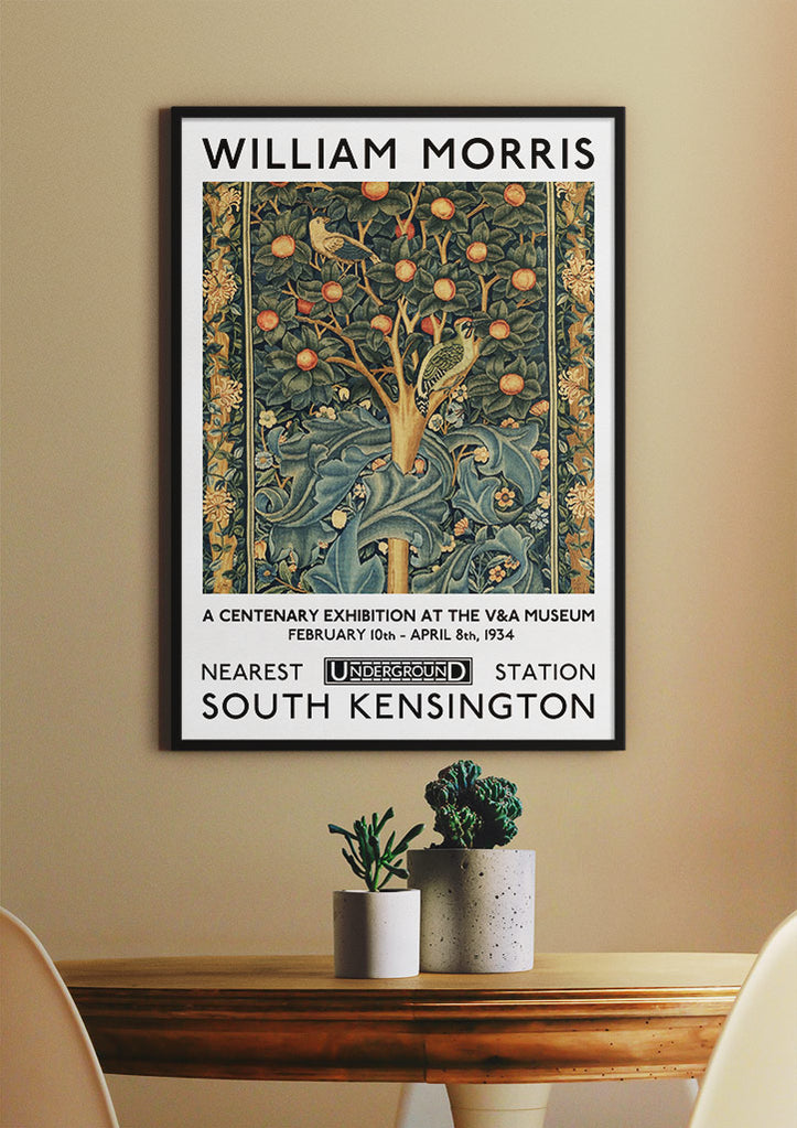 Woodpecker by William Morris Art Print